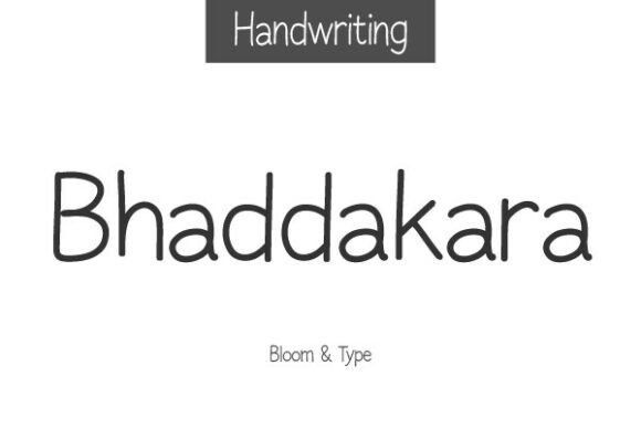 Bhaddakara Font: A Handwritten Typeface for Makers
