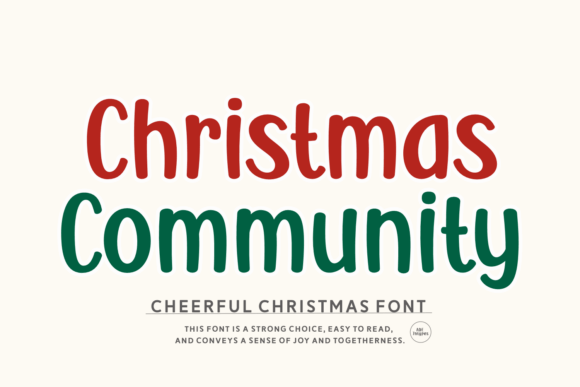 Christmas Community Font: Adding Warmth to Brand Identity