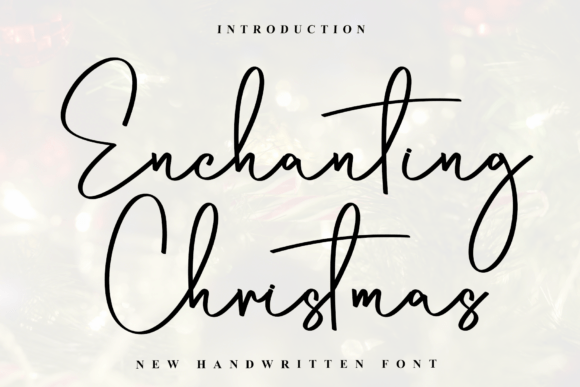 Enchanting Christmas Font for Elegant Craft Projects