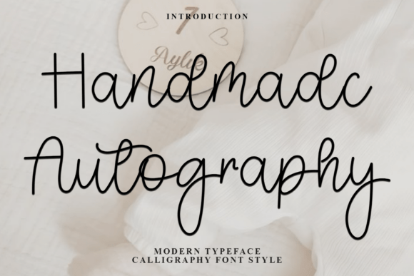 Handmade Autography Font Review: Festive Branding