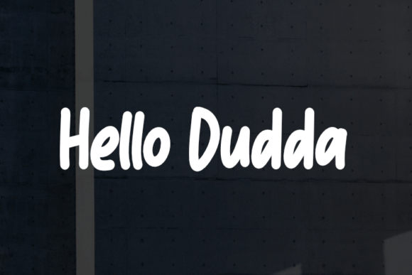 Hello Dudda: A Contemporary Typeface for Editorial Design