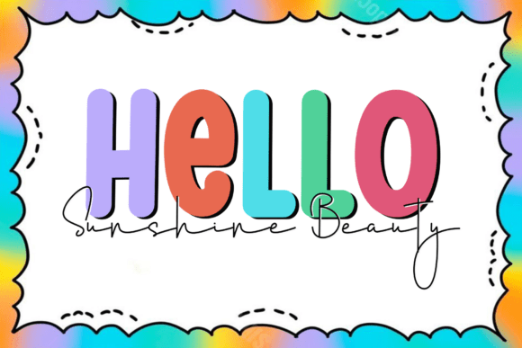 Hello Sunshine Beauty Font: Elevating Small Business Branding