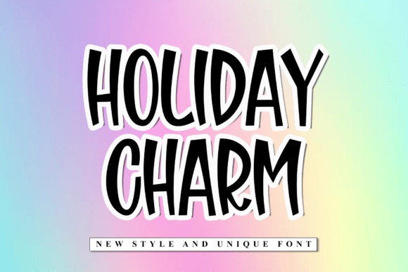 Holiday Charm Font: Minimal Editorial Typography