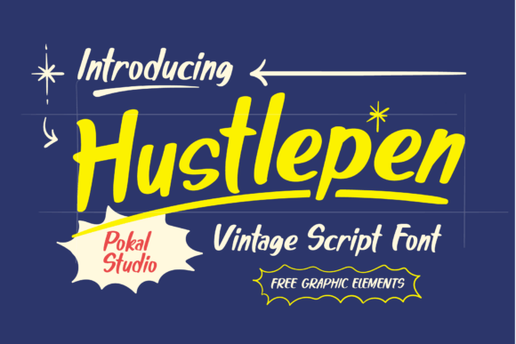 Hustlepen Font: A Retro Script for Small Business Branding