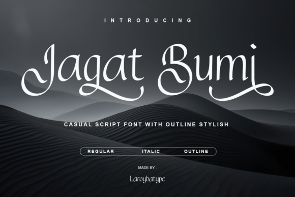 Jagat Bumi Font: Elegant Script for Small Business Branding