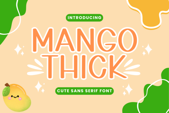 Mango Thick Font: Cute Handwriting for Makers