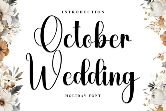 October Wedding Font: Warmth for Editorial Design