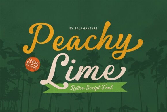Peachy Lime Font: A Retro Script for Makers