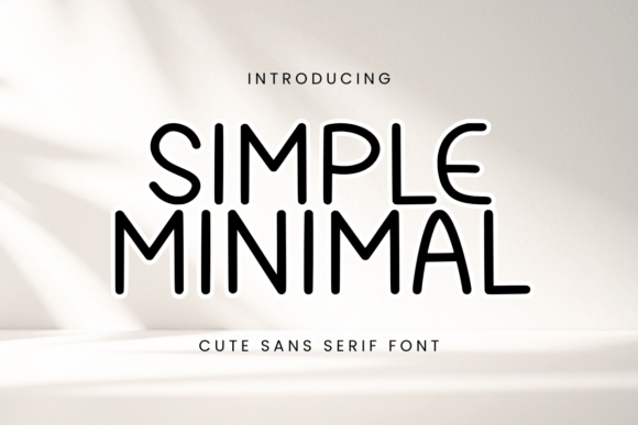 Simple Minimal Font for Editorial Design