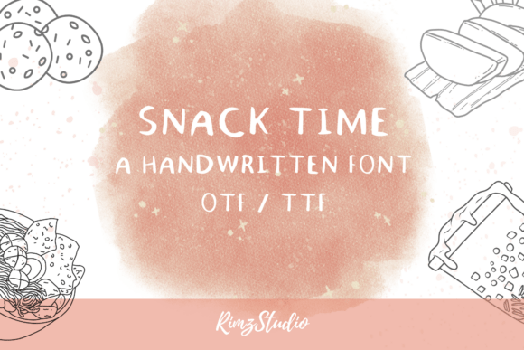 Snack Time Font: Adding Handwritten Warmth to Brand Identity