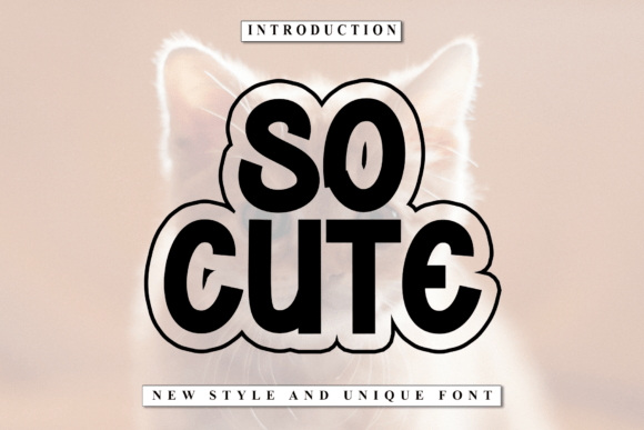 So Cute Font: Playful Typography for Handmade Products