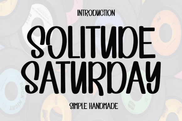 Solitude Saturday Font: Handwritten Charm for Makers