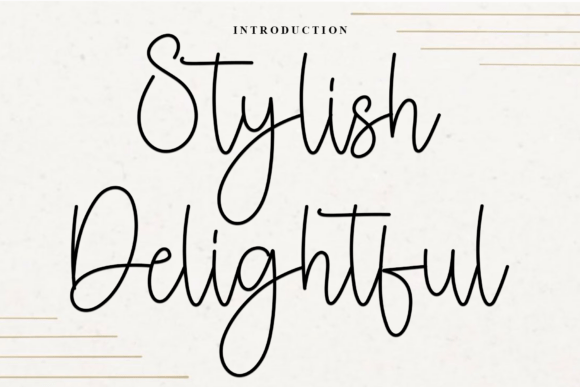 Stylish Delightful Font Review: Festive Branding Magic