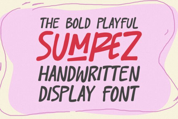 Sumrez Font: Bold Handwritten Charm for Makers