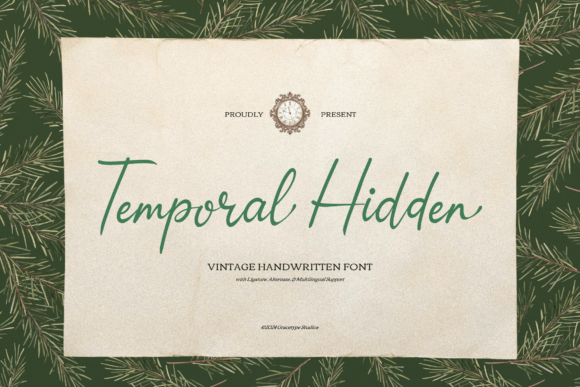 Temporal Hidden Font: Elevating Small Business Branding