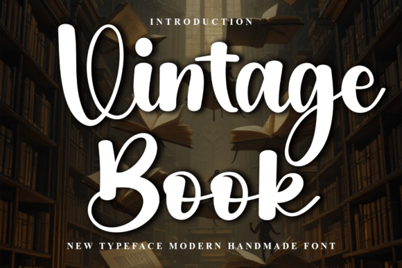 Vintage Book Font: Festive Typography for Holiday Campaigns