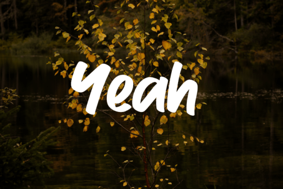 Yeah Typeface: Elegant Script for Editorial Design